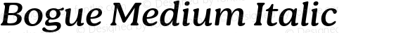 Bogue Medium Italic