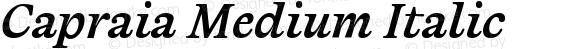 Capraia Medium Italic