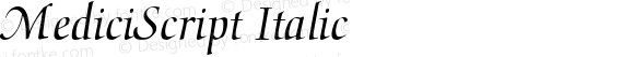 MediciScript Italic