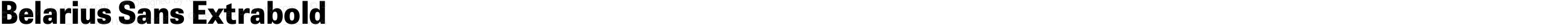Belarius Sans Extrabold