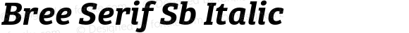 Bree Serif Sb Italic