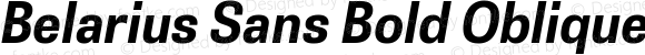 Belarius Sans Bold Oblique
