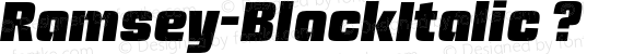 Ramsey-BlackItalic ?