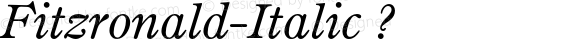 Fitzronald-Italic ?