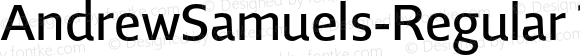 AndrewSamuels-Regular ? Version 2.003;com.myfonts.samuelstype.andrew-samuels.regular.wfkit2.32RW