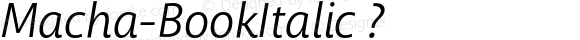 Macha-BookItalic ?