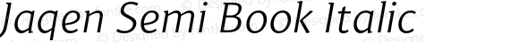 Jaqen Semi Book Italic