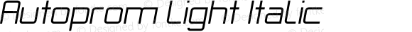 Autoprom Light Italic