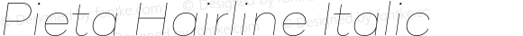 Pieta Hairline Italic