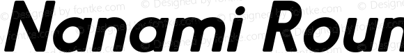 Nanami Rounded Medium Italic