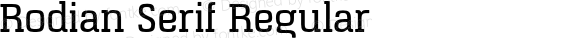Rodian Serif Regular