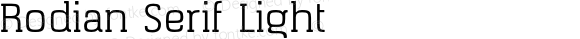 Rodian Serif Light