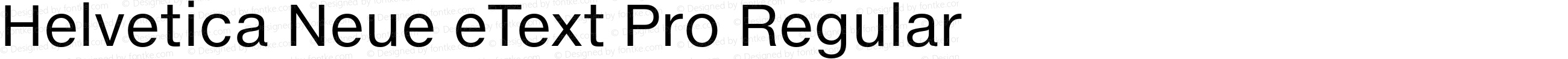 Helvetica Neue eText Pro Regular