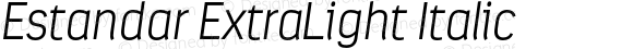 Estandar ExtraLight Italic