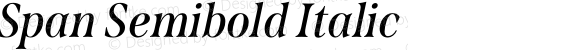 Span Semibold Italic