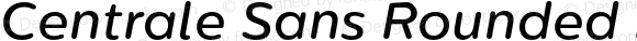 Centrale Sans Rounded Medium Italic