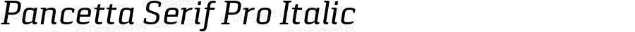 PancettaSerifPro-Italic