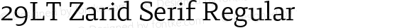 29LT Zarid Serif Regular