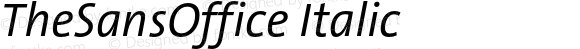 TheSansOffice Italic