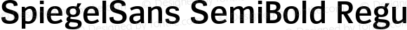 SpiegelSans SemiBold Regular
