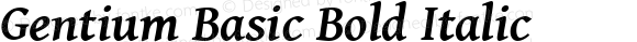 Gentium Basic Bold Italic