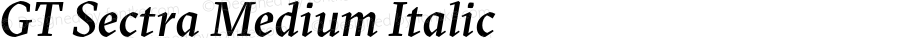 GT Sectra Medium Italic