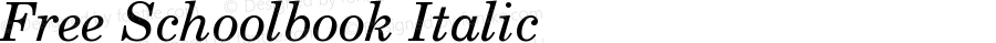 Free Schoolbook Italic