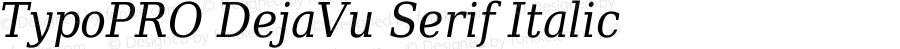 TypoPRO DejaVu Serif Italic