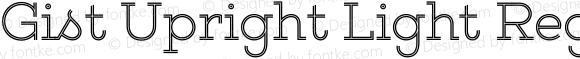 Gist Upright Light Regular