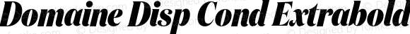 DomaineDispCondExtrabold-Italic