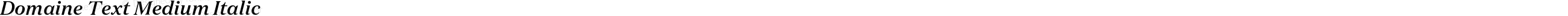 Domaine Text Medium Italic