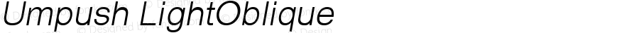 Umpush Light Oblique