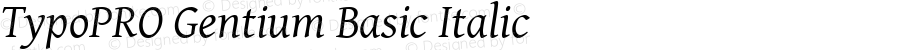 TypoPRO Gentium Basic Italic