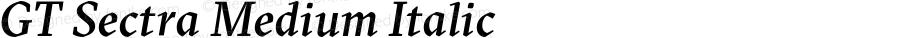 GT Sectra Medium Italic