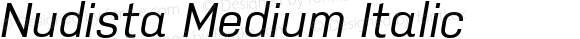 Nudista Medium Italic