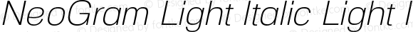 NeoGram-LightItalic