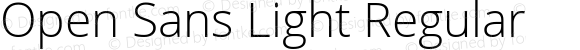 Open Sans Light Regular