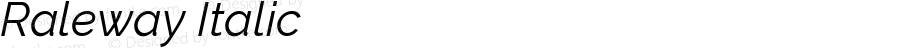 Raleway Italic