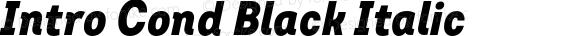 Intro Cond Black Italic