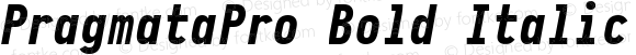 PragmataPro Bold Italic