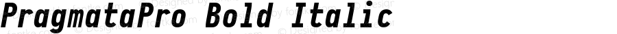 PragmataPro Bold Italic