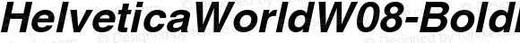 HelveticaWorldW08-BoldIt Regular