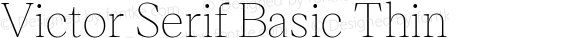 Victor Serif Basic Thin