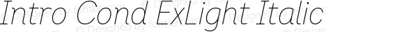 Intro Cond ExLight Italic