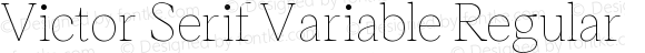 Victor Serif Variable Regular