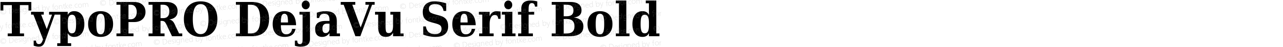 TypoPRO DejaVu Serif Condensed Bold