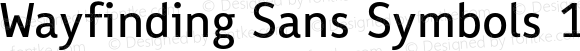 Wayfinding Sans Symbols 1 Regular