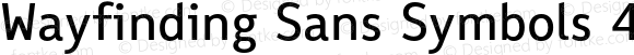 Wayfinding Sans Symbols 4 Regular