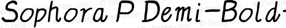 Sophora P Demi-Bold-Italic