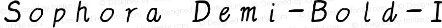 Sophora Demi-Bold Italic